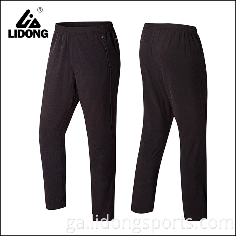 Bríste zip póca dearaí pants leaisteach